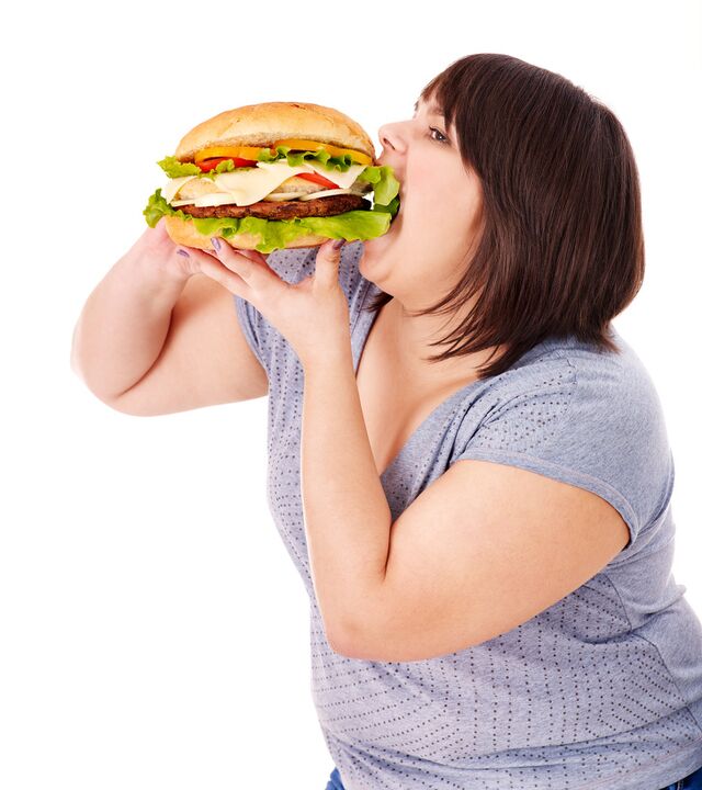 الغذاء الزائد مع الوزن الزائد